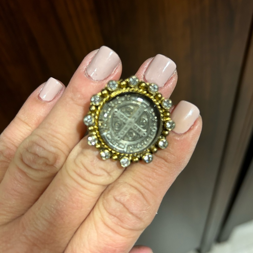 Virgin Saints & Angels Vintage San Benito Ring - Picture 8 of 9